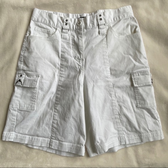 Urban Outfitters Pants - Vintage Rachel Adams White Cotton Cargo Shorts
